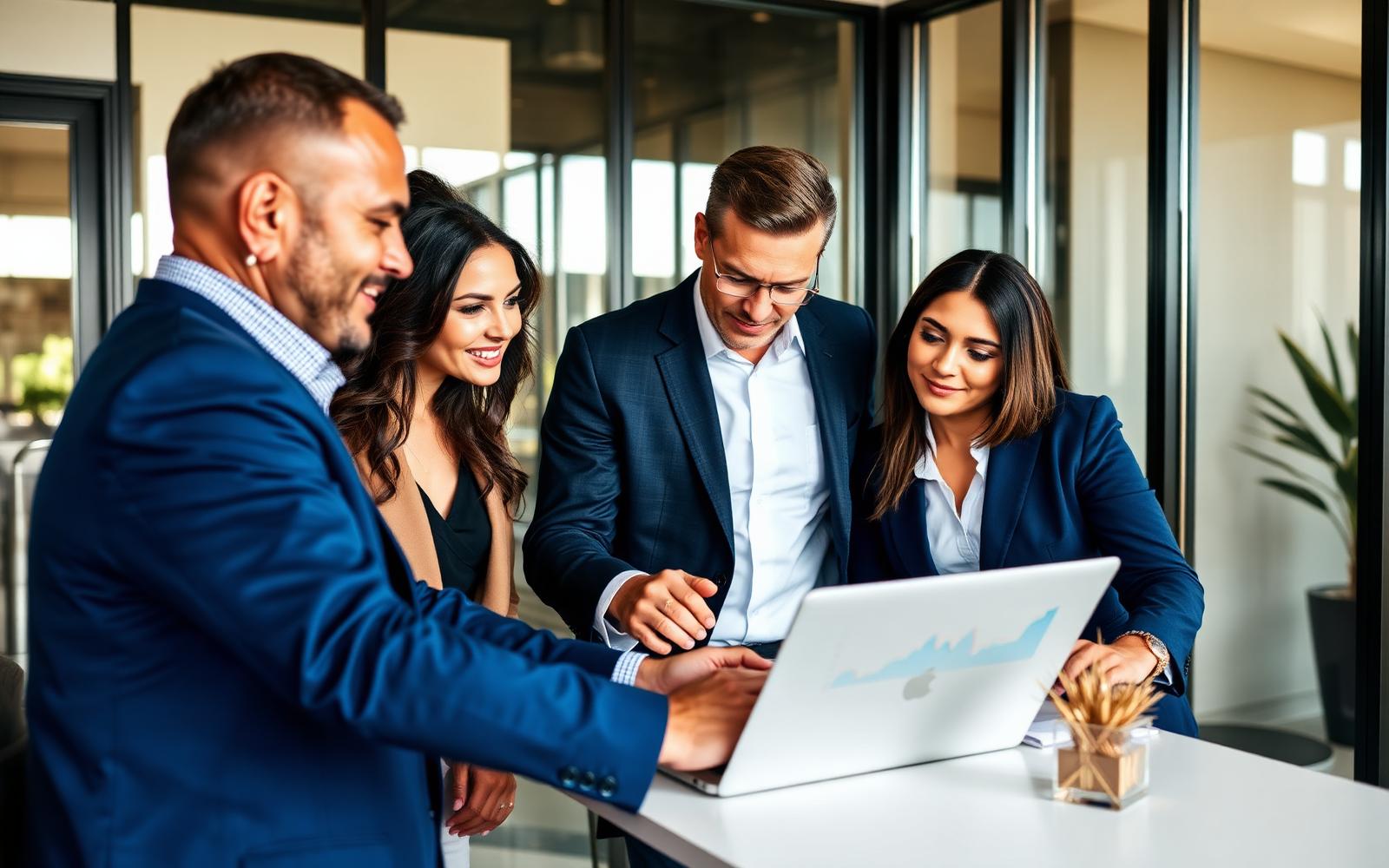Financial advisors meeting with clients in Tempe, Arizona
